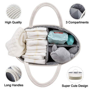 Vente chaude prix <span class=keywords><strong>de</strong></span> gros bébé pépinière couche Caddy sac <span class=keywords><strong>de</strong></span> rangement panier bébé douche cadeaux pour nouveau-né bébé paniers pour le stockage - Product Image 6