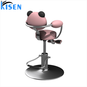 Foshan Kisen muebles <span class=keywords><strong>barber</strong></span>ía peluquería equipo de peluquería forma de <span class=keywords><strong>Panda</strong></span> lindo Rosa niñas niños Silla de peluquero para niños - Product Image 6