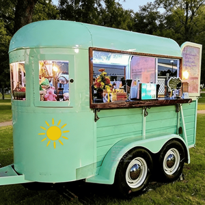 Commercial Service Window Food Truck Coffee Trailer Mobile Coffee Mobile Vending Cart Customized <b>Bbq</b> Smoker Trailer - Product Image 4