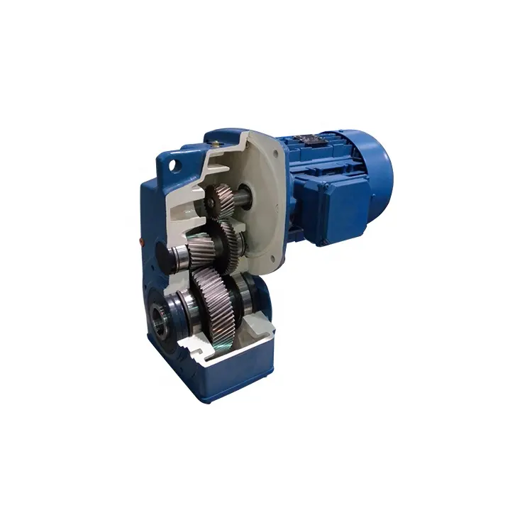 Parallel Shaft Gear Reducer F Series Parallel Shaft Helical Worm Gear Motor Speed Reducer Efficient And Durable Helical Gearbox With Flange Hollow Shaft