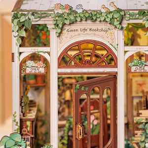 Kit <span class=keywords><strong>de</strong></span> fabrication artisanale en bois pour porte-livres - Puzzle 3D Fleur Cottage Décoration créative <span class=keywords><strong>de</strong></span> bureau à domicile et idée <span class=keywords><strong>de</strong></span> cadeau <span class=keywords><strong>de</strong></span> Noël unique - Product Image 3