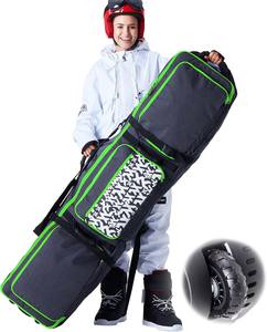 Bolsa de Snowboard acolchada personalizada de muestra gratis, bolsa de equipo de Snowboard de 165cm y 155 cm con gran bolsillo impermeable - Product Image 1