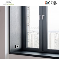 Fenêtres en aluminium à double vitrage insonorisées et isolées thermiquement, style moderne, économie d'énergie, anti-ouragan, à bascule et à rotation, fenêtre minimaliste