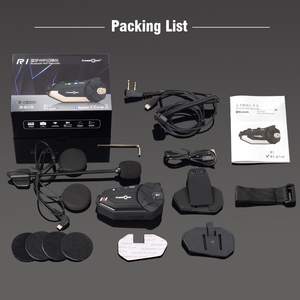 Freedconn r1 plus intercomunicador para motociclista, para capacete, fone de ouvido 1080p vídeo 6 pilotos, bluetooth, <span class=keywords><strong>fm</strong></span> wi-fi, interfone - Product Image 3