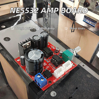 Taidacent NE5532 tek güç kaynağı çift Op Amp ön amplifikatör modülü Mini Stereo preamplifikatör kurulu