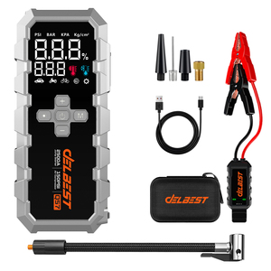 Arrancador de Coches y Compresor de Aire 2500A, Inflador de Neumáticos Automático de 150 PSI, Potenciador de <span class=keywords><strong>Batería</strong></span> de <span class=keywords><strong>Coche</strong></span> de Litio de 12V para Motores de Gasolina de 9.0L/Diésel de 6.5L - Product Image 3