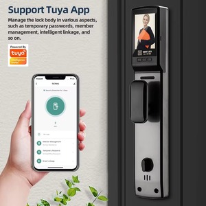 Tuya Wifi ổ khóa thông minh cho cửa trước bàn phím điện tử khóa thông minh mật khẩu 3D mặt khóa cửa thông minh với máy ảnh và dấu vân tay - Product Image 3