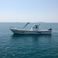 Grandsea nouveau bateau à console centrale en fibre de verre pour les loisirs et le divertissement avec moteur hors-bord