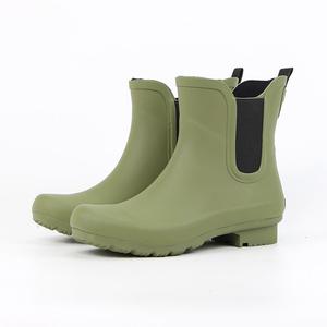 Moda mujer lluvia impermeable bajo MOQ <span class=keywords><strong>jardín</strong></span> mujeres tobillo Botas <span class=keywords><strong>de</strong></span> lluvia impermeable Chelsea señora Botas <span class=keywords><strong>de</strong></span> lluvia - Product Image 2