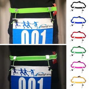 Cintura Elastica Riutilizzabile Antiscivolo per Numero di Gara con 6 Anelli per Gel e Logo Personalizzato per Maratona e Triathlon - Product Image 6