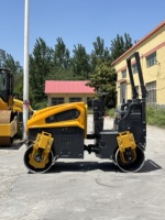 Compacteur vibrant 6 tonnes, moteur diesel 26 kW, double tambour, roulement fiable, pour la pose d'asphalte et le compactage des sous-sols routiers