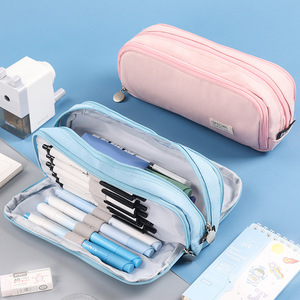 Estuche de lápices Art de gran capacidad, bolsa de 3 compartimentos para bolígrafos para adolescentes escolares - Product Image 1