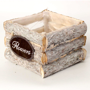 YM-8775101 fait main jardinière <span class=keywords><strong>en</strong></span> <span class=keywords><strong>bois</strong></span> avec doublure <span class=keywords><strong>en</strong></span> plastique - Product Image 1