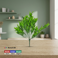 Daun Bambu/Palma Hijau Aavana Buatan AFF Bunch-64