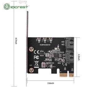 IOCREST <span class=keywords><strong>PCIe</strong></span> 3.0 Gen3 x1 để 2 cổng SATAIII 6 Gb/giây mở rộng điều khiển Thẻ Thẻ có thể kết nối 2 <span class=keywords><strong>sata</strong></span> ssd - Product Image 5