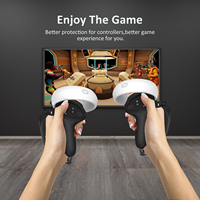 Manchon de protection en Silicone pour Oculus For Quest 2 Extend Vr accessoire Manchon de poignée de contrôleur de surface texturé