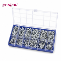 Kit de vis en bois assorties 420 pièces, multi-tailles, à tête cylindrique, pour l'assemblage et l'installation de meubles – Fourniture directe usine