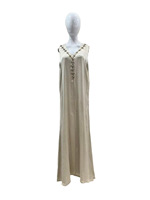 Robe musulmane élégante pour femmes, style Moyen-Orient, Dubai, en polyester, ensemble deux pièces, style arabe, avec perles
