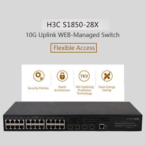 สวิตช์แลน H3C S1850V2-28X 28 พอร์ต Gigabit Ethernet พร้อม SNMP & QoS จัดส่งรวดเร็ว - Product Image 2