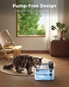 Producto para Mascotas Más Vendido en 2026, Bebedero Inalámbrico para Gatos de Acero Inoxidable de 4.2L/142oz, Dispensador de Agua Silencioso e Inteligente para Perros - Product Image 2