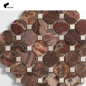 Tostone popolare naturale Emperador in <span class=keywords><strong>marmo</strong></span> lucido scuro mattonelle di mosaico <span class=keywords><strong>per</strong></span> il moderno bagno a prezzi accessibili <span class=keywords><strong>cucina</strong></span> Design del pavimento della parete - Product Image 2
