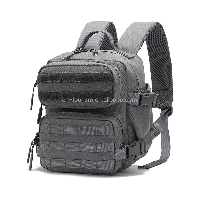 grey mini tactical backpack Bear KompleX Commuter Series - 25L - Durable Material It also features a shaker/water bottle holder Tactical MOLLE Assault Backpack (Multi-Compartments,