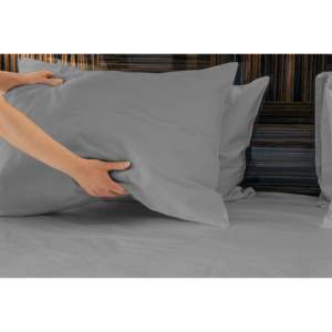 Juego de sábanas de 4 piezas DB 100% viscosa derivada del bambú lujosamente suave Oeko-TEX Certified Queen-Silver Grey - Product Image 3