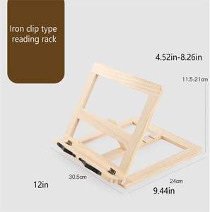 Soporte de Madera Plegable y Ajustable para Libros, Multifuncional, Mejora la Comodidad de Lectura, para Hogar, Oficina, Escuela, Ecológico, Superficie Lisa - Product Image 5