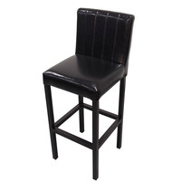 Tabourets de bar/KTV modernes et minimalistes, chaises hautes murales à dossier haut en fer et acier inoxydable, mobilier de bar facile à assembler