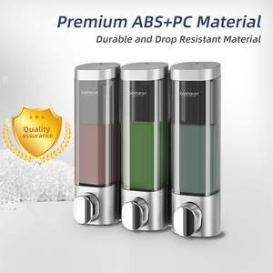 Riêng biệt chai 300 ml khách sạn ba đầu điều khiển chính của nhãn hiệu phòng tắm treo tường 3 vòi hoa sen Gel xà phòng Dispenser cho vòi hoa sen Tường - Product Image 2