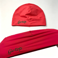 Bonnet de sport en tissu hautement élastique avec doublure polaire, chaud et respirant, idéal pour la gym, le cyclisme en extérieur et l'hiver