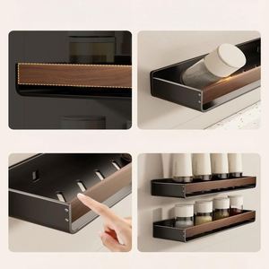 Wall Mounted Rust Resistant Modern Metal Bathroom & Kitchen Storage <b>Rack</b> and Holder - Product Image 4