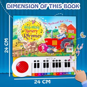 Livre sonore interactif d'apprentissage musical en anglais pour enfants, avec premières comptes rendues et pochettes rigides, pour l'apprentissage des tout-petits - Product Image 5