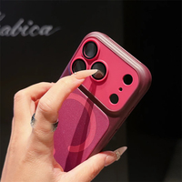 Coque de téléphone magnétique de luxe aux couleurs vives avec protection d'objectif en tissu pour iPhone 18 Pro Max 17 16 15 14 13 12 11