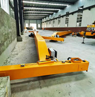 Grue de levage électrique suspendue au plafond fabriquée en usine avec 2 câbles, capacité de 30 tonnes, grue à pont motorisée de 15 tonnes, 18 m