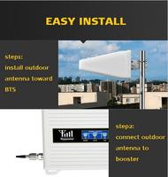 Répéteur GSM Mobile 2G 3G 4G LTE Amplificateur de Réseau Domestique et Booster de Signal avec Couverture de 500 à 1000 m²