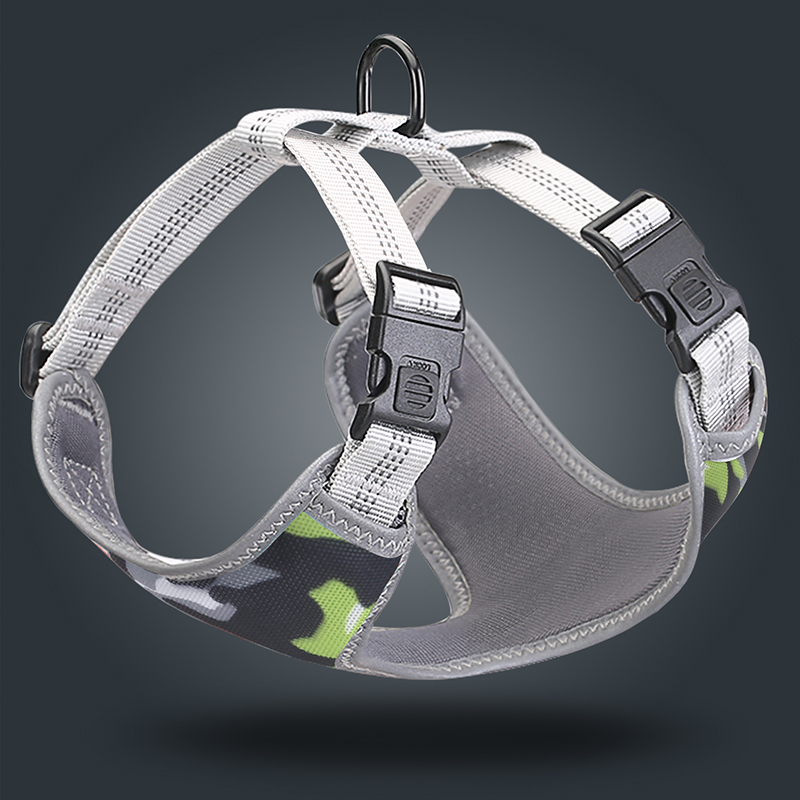 Fashionable Design Camouflage Hot Selling Pet Collar Adjustable With Reflective Stripe Harness Foe Pet Dog