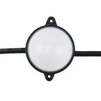 Éclairage LED RGB DMX à points micro-pixels Cabochon LED 12 Volts 50mm pour DJ musical, Noël et fêtes, Lumière ponctuelle LED RGBW