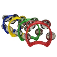 Hand Bell Percussion Instrument Tambourine Ring Thickened Small Four Bell Ring Orff Rattle
