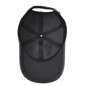 Vintage Streetstyle Distressed Denim Snapback Sporty Embroidery Common Fabric Feature Applicable Baseball <strong>Hat</strong> for Casual Scene - Product Image 5