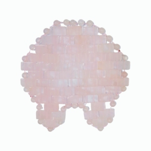 Cute Rose Quartz Bunny Coaster Natural Pink Stone <b>Cup</b> Holder Mat with Animal Shape, Ideal <b>Easter</b> Gift & Home Ornament - Product Image 3