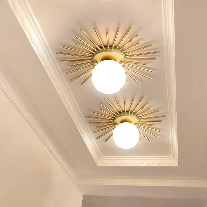 Sun Shaped LED Chandelier Flower Indoor Decoration Bedroom Modern Ceiling Light for Home Hotel