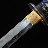 Couteau de samouraï Longquan T10 entièrement trempé, type épée, type poignard, type couteau de combat 'Ghost Slashing', artisanat, collection de meubles, décoration