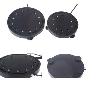 Luz LED Subaquática para Aquário com Pedra de Bolhas de Ar Colorida para Tanque de Peixes, Lâmpada Redonda com Luz LED RGB de 12 Cores - Product Image 2