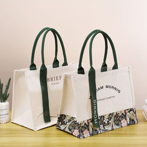 Customized Eco-Friendly 3D Canvas <b>Tote</b> Bags Medium Size Vintage DIY Beach Bags Silk/Transfer Printing Logo Shopping Bags - Product Image 5
