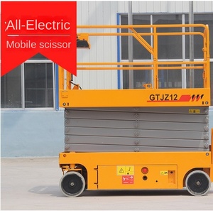 Nueva Plataforma Elevadora Móvil de Tijera Eléctrica Hidráulica para Trabajo Aéreo, Carro Elevador Autopropulsado - Product Image 4
