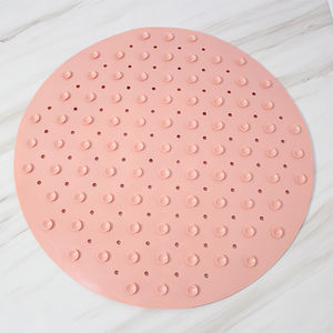 הטוב ביותר ידידותי לסביבה pvc אנטי להחליק עיסוי אמבט דלת מחצלת עגול עם גודל מותאם אישית עבור רצפת חדר רחצה - Product Image 4