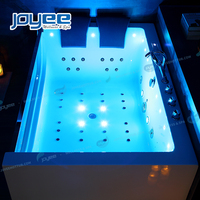 Baignoire à hydromassage JOYEE au design moderne, baignoire relaxante pour 2 personnes, baignoire en acrylique, baignoire autoportante à remous