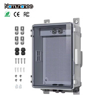 Caja de Distribución Eléctrica ABS con Placa de Montaje Interna para Cableado de Instrumentos Electrónicos