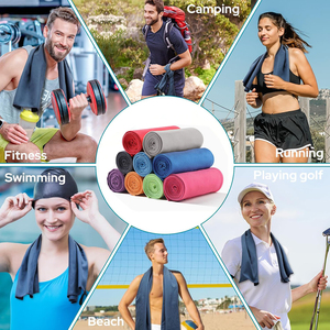 Hot Sale Sports <b>Towel</b> for Fitness Swimming Quick-drying Custom Logo for Double-sided Fleece Microfiber <b>Beach</b> <b>Towel</b> - Product Image 4